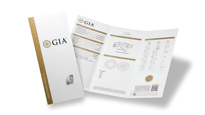GIA-certified diamonds